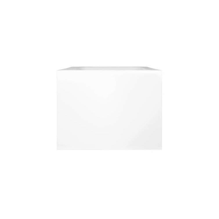 59'' White Acrylic Rectangular Freestanding Soaking Bathtub