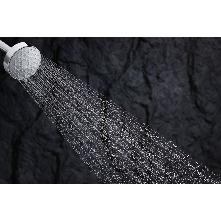 Vibrant Brushed Moderne Brass Wall Mounted Showerhead