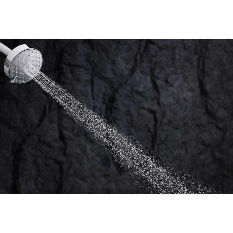 Vibrant Brushed Moderne Brass Wall Mounted Showerhead