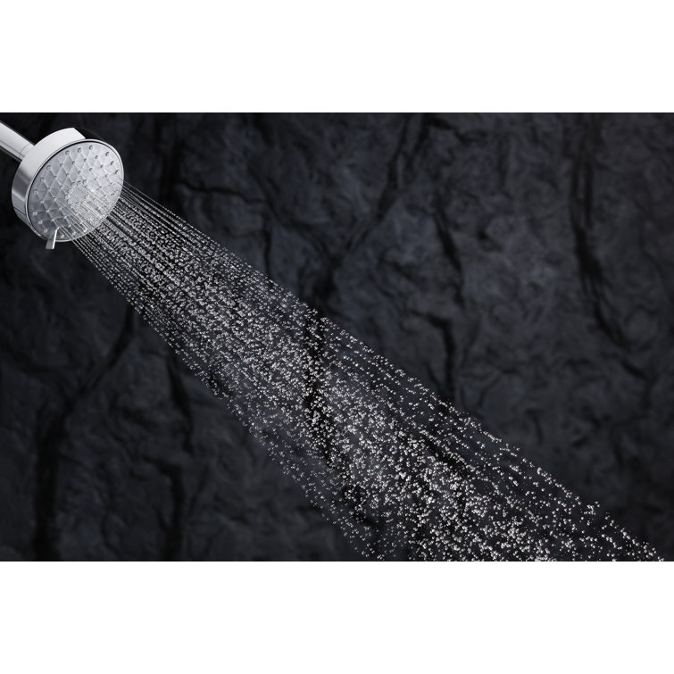 Vibrant Brushed Moderne Brass Wall Mounted Showerhead