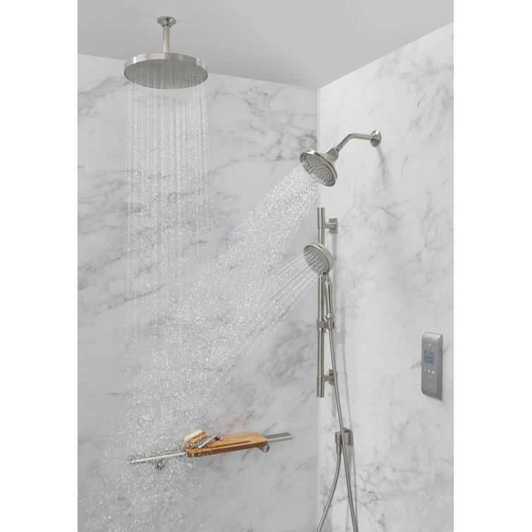Polished Chrome Ceiling Mounted Rain Shower Head