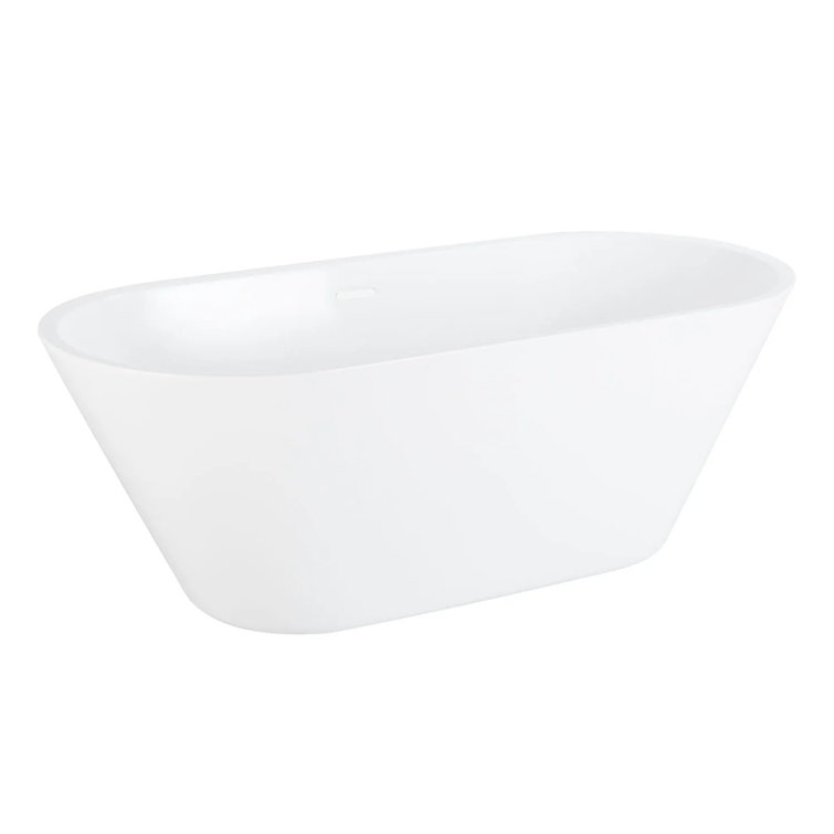 70" Danae Acrylic Freestanding Soaking Bathtub