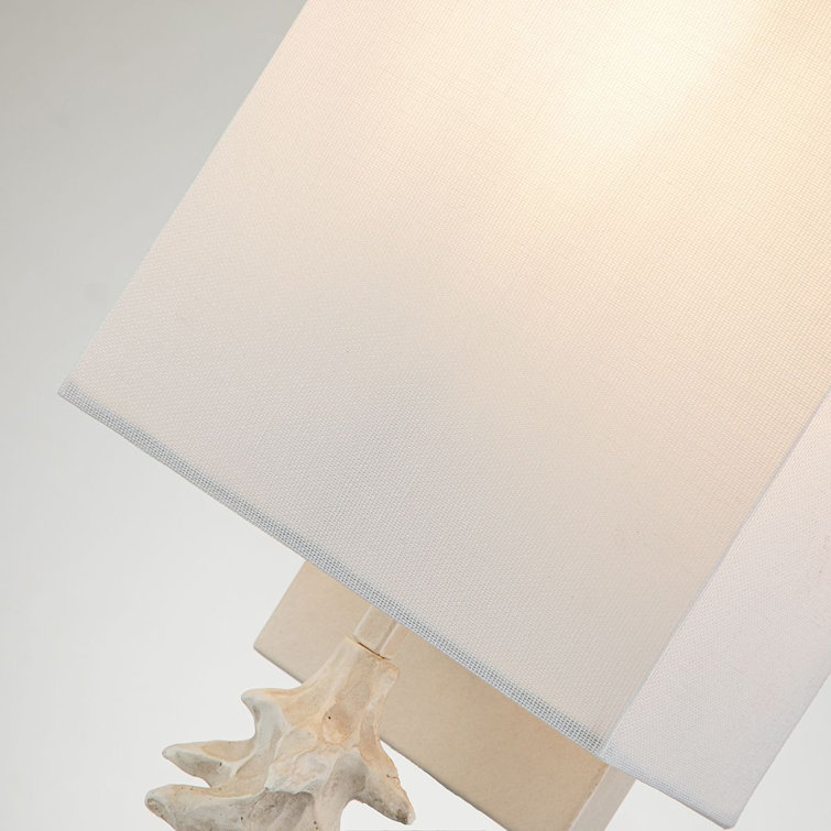Bone White Linen Shade 1-Light Sconce