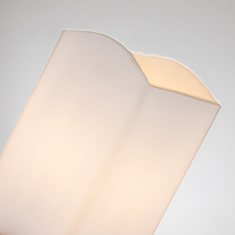 Gold Leaf 2-Light Sconce with Opal Etched Glass Shade