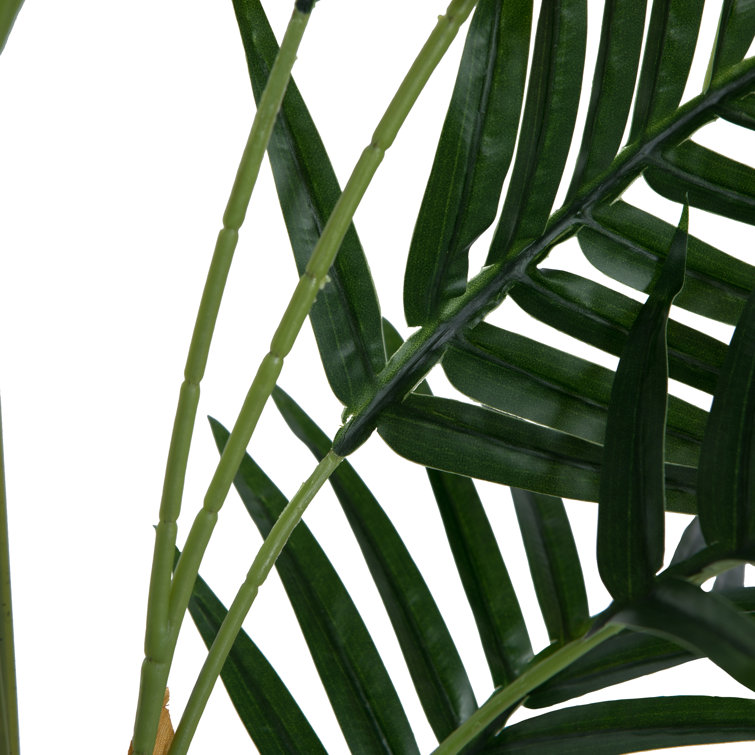Elegant 70" Lifelike Potted Fern Floor Plant in Sleek Black Planter