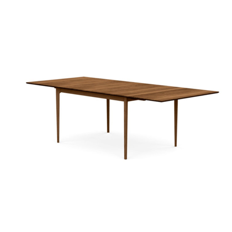 Saddle Cherry Solid Wood Extendable Dining Table, 42" W x 90" L