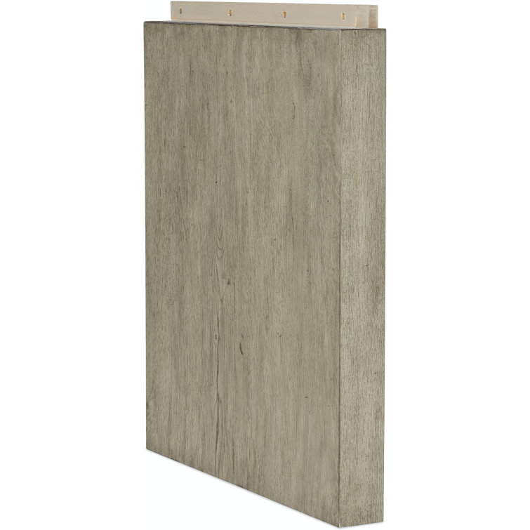 Gray Oak Veneer Home Office Desk with Filing Cabinet