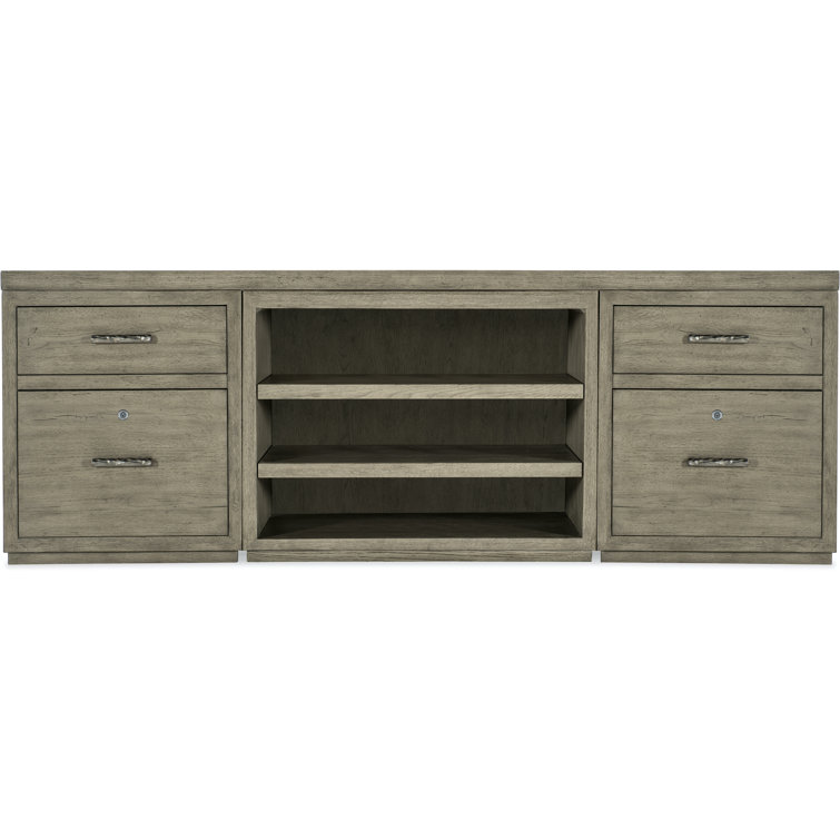 Linville Falls 84'' Gray Oak Home Office Credenza