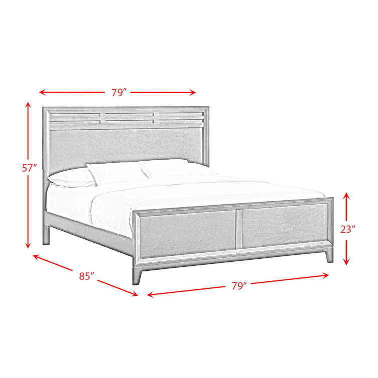 Merlot King Panel Bedroom Set with High-Profile Headboard