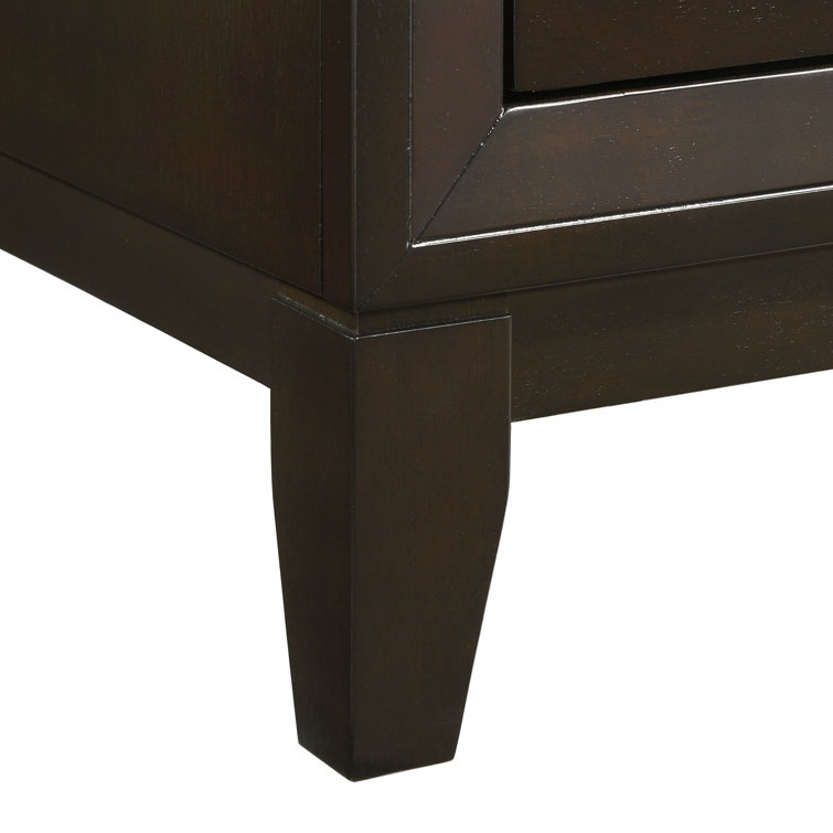Warren Dark Brown Twin Panel 3-Piece Bedroom Set