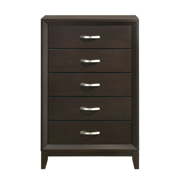 Warren Dark Brown Twin Panel 3-Piece Bedroom Set