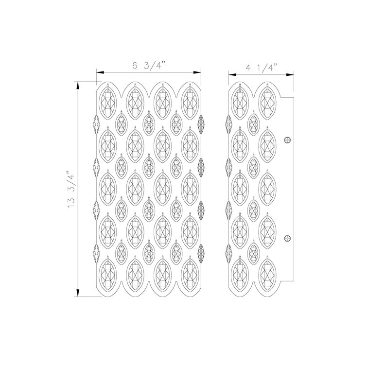 Heirloom Brass and Crystal 2-Light Wall Sconce