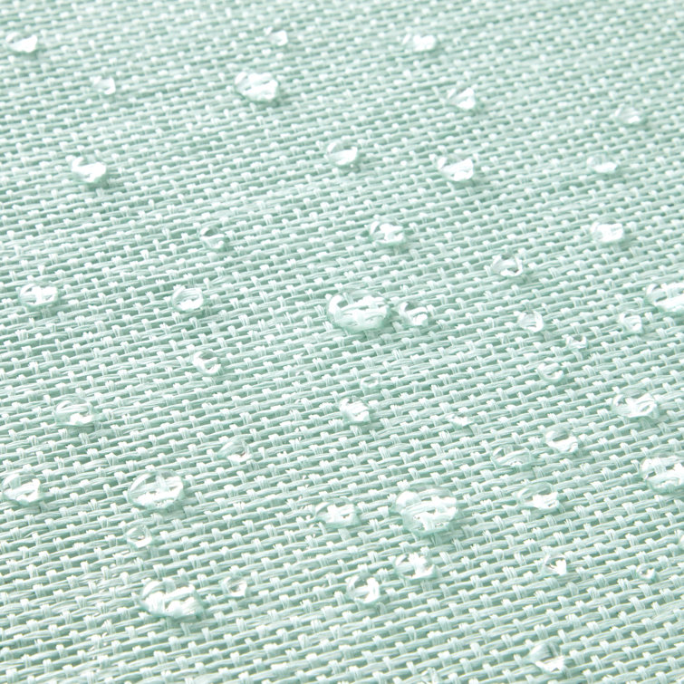 Aqua Round Water Resistant Woven Paper Placemats Set of 6