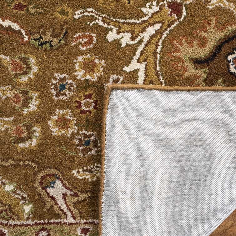 Elegance Redefined Ivory and Beige Hand-Tufted Wool Area Rug - 5' x 8'