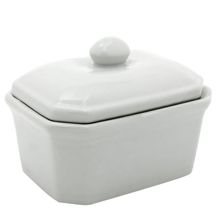 Glossy White Porcelain Decorative Storage Jar