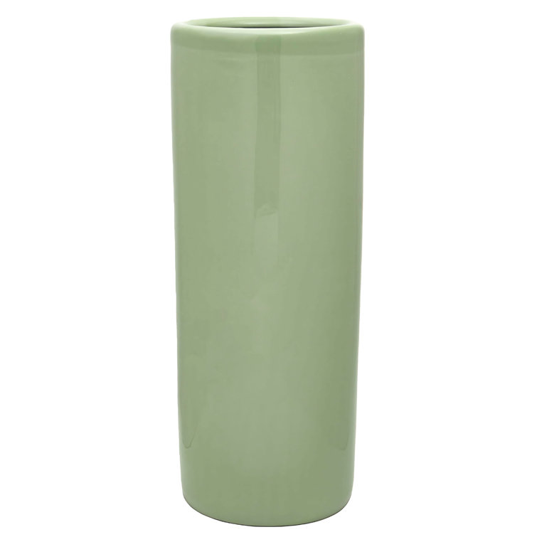 24" Celadon Green Porcelain Umbrella Stand