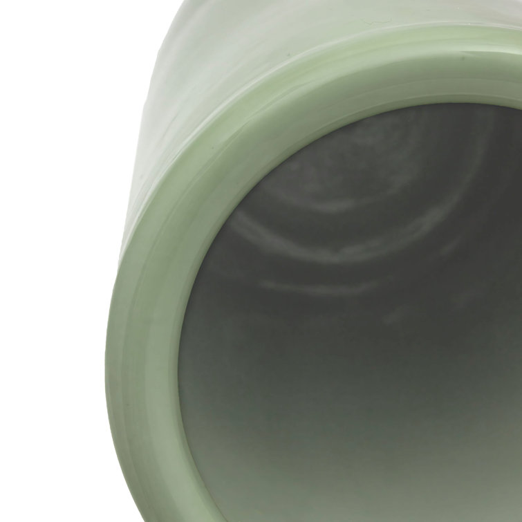 24" Celadon Green Porcelain Umbrella Stand