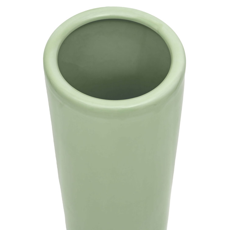 24" Celadon Green Porcelain Umbrella Stand