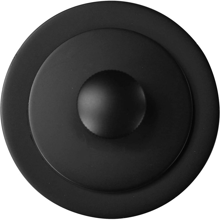 Matte Black Polypropylene Tub Drain Assembly with Twist and Close Mechanism