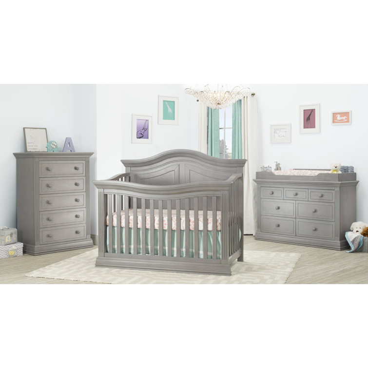 Stone Gray 7-Drawer Traditional Double Dresser