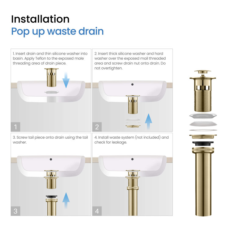 Gold Solid Brass 8-Inch Widespread Bathroom Faucet