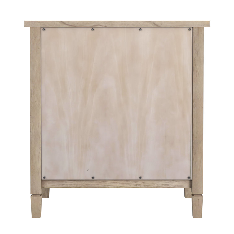 Desert Sand Traditional 2-Door Cane Cabinet with Adjustable Shelving