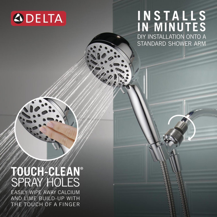 Chrome Multi-Head Handheld Shower with High Pressure Spray