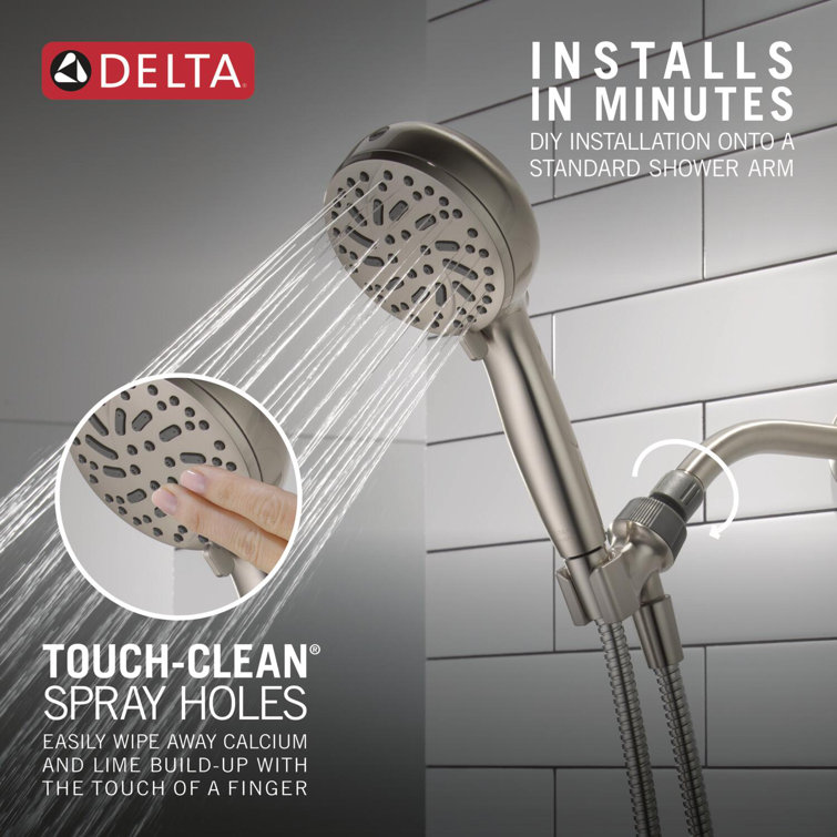 SpotShield Brushed Nickel Multi-Function Handheld Shower Head