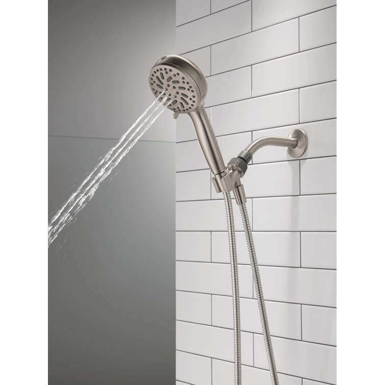 SpotShield Brushed Nickel Multi-Function Handheld Shower Head