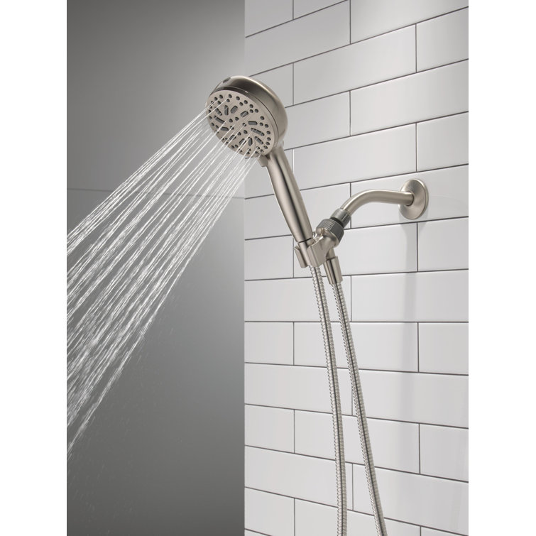 SpotShield Brushed Nickel Multi-Function Handheld Shower Head
