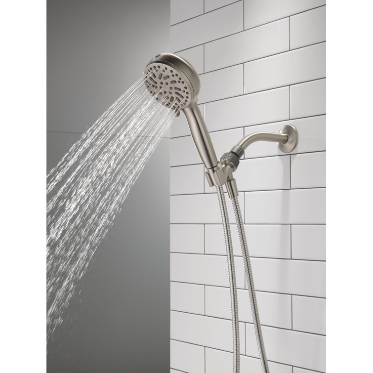 SpotShield Brushed Nickel Multi-Function Handheld Shower Head