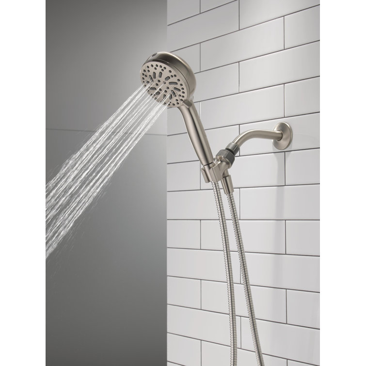 SpotShield Brushed Nickel Multi-Function Handheld Shower Head
