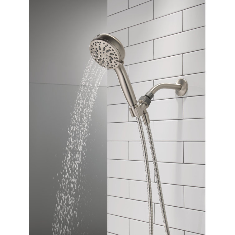 SpotShield Brushed Nickel Multi-Function Handheld Shower Head