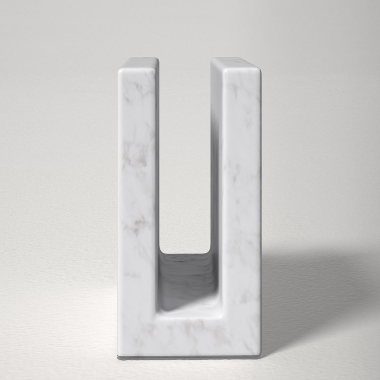 Elegant White Marble Tabletop Napkin Holder