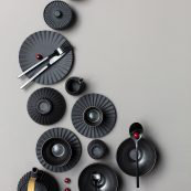 Elegant Black Ceramic Sugar Bowl with Lid