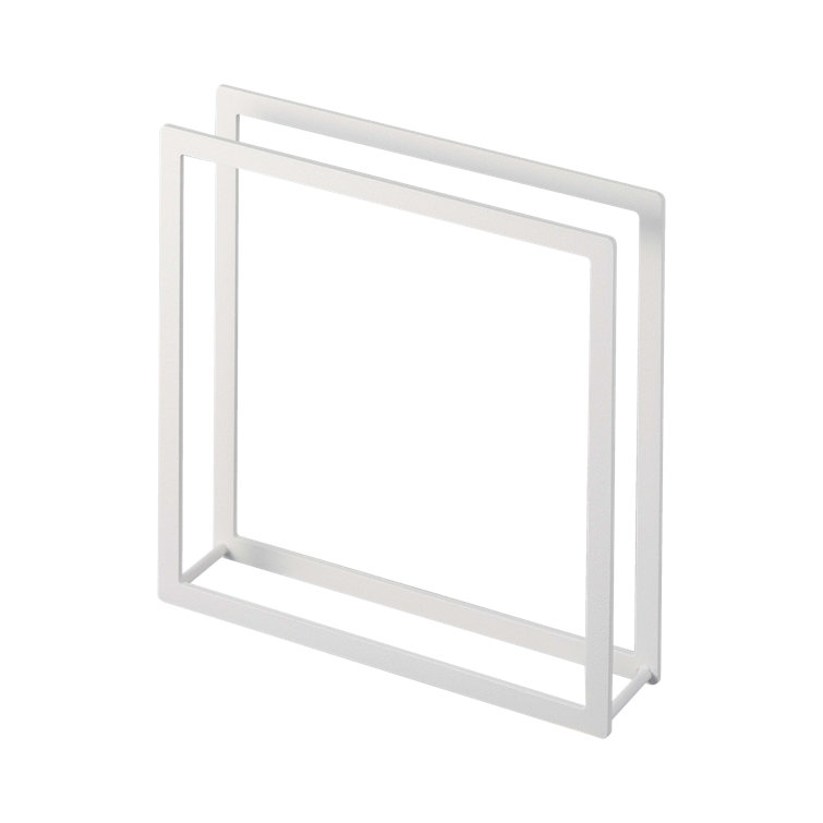 White Modern Metal Napkin Holder for Kitchen Storage