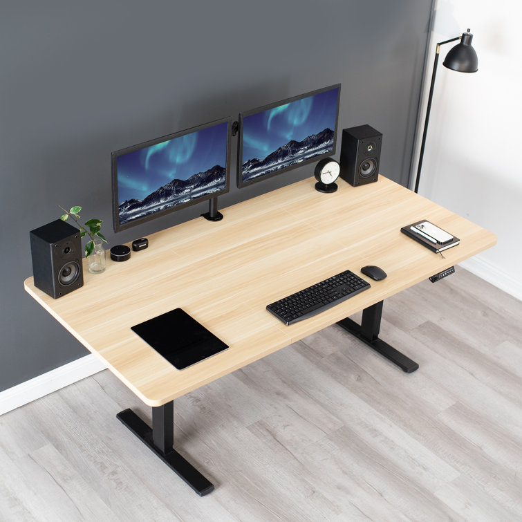 Cyan Chestnut Solid Particle Board 59" Universal Desk Top