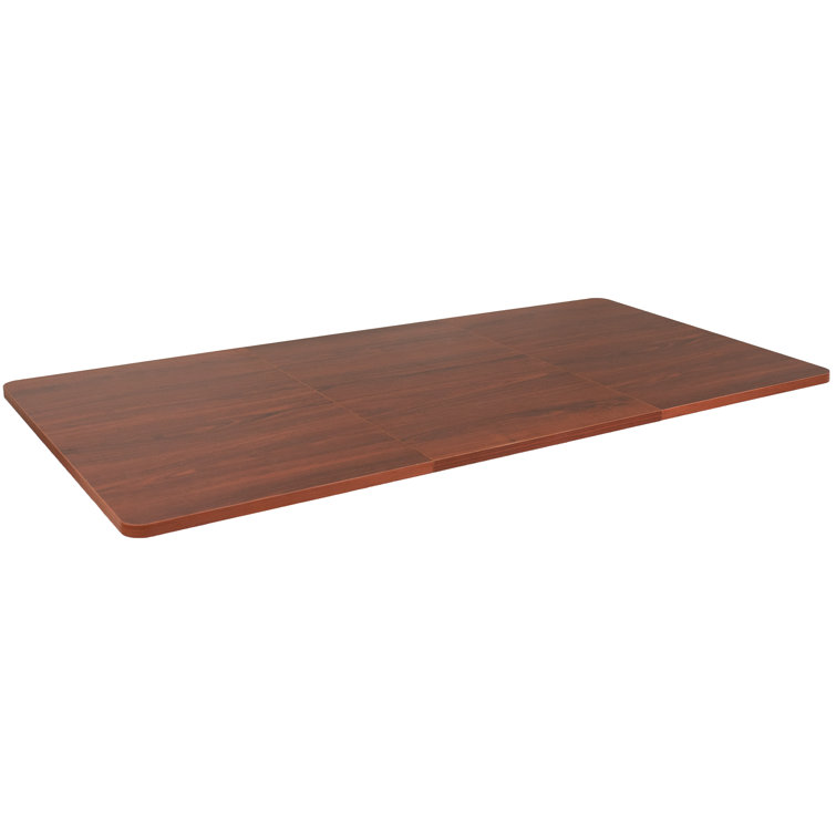 Sleek Black 43"x24" Universal Sit-Stand Desk Top