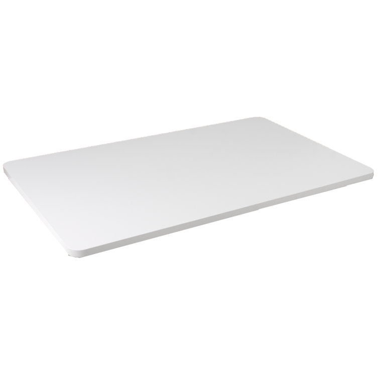 Sleek Black 43"x24" Universal Sit-Stand Desk Top
