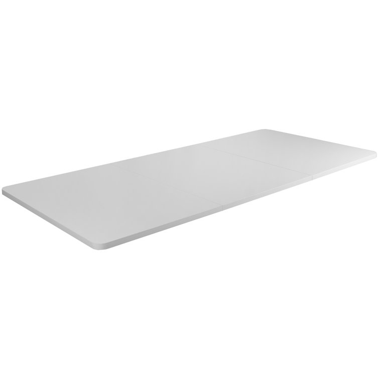 Sleek Black 43"x24" Universal Sit-Stand Desk Top