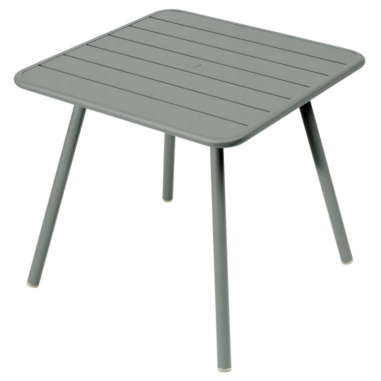 Cactus Green Aluminum Square Dining Table