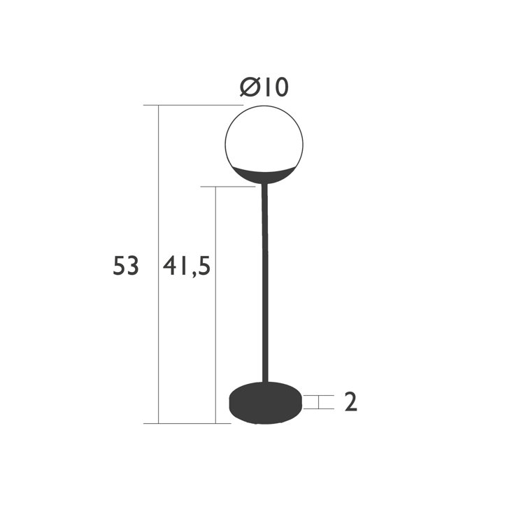 Acapulco Blue Cordless LED Outdoor Floor Lamp