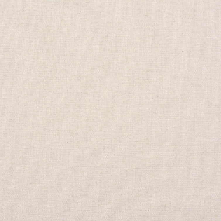 Queen Thames Cream Upholstered Bed with Headboard and Drawer
