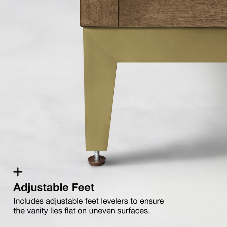 Macchiato 30-Inch Single Sink Vanity with Gold Accents