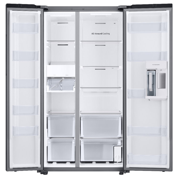Stainless Steel 28 cu. ft. Smart Side-by-Side Refrigerator with Ice Maker