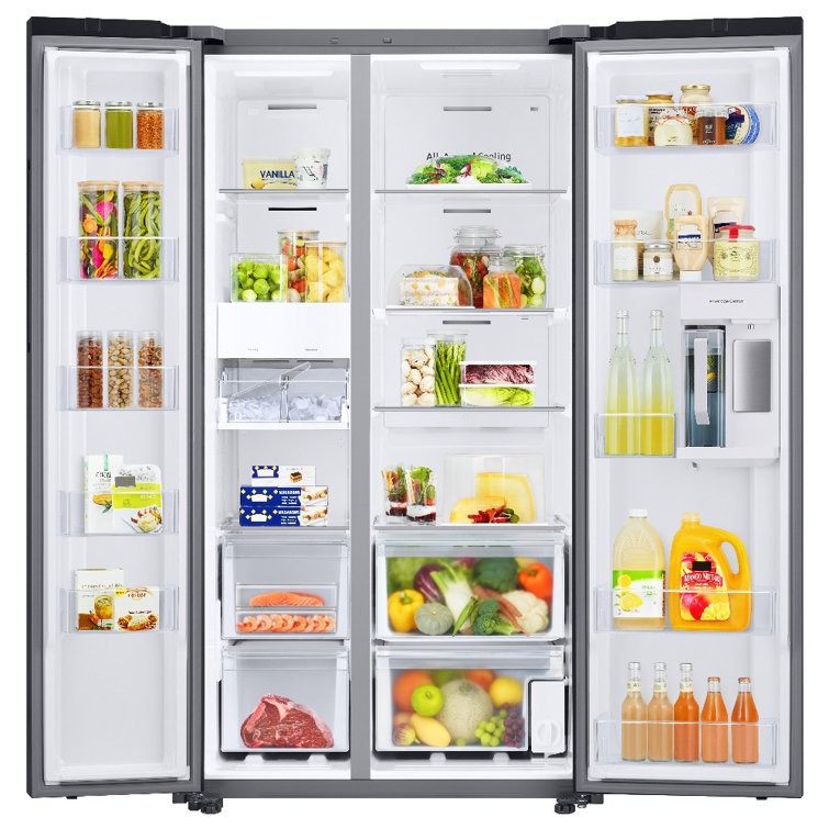 Stainless Steel 28 cu. ft. Smart Side-by-Side Refrigerator with Ice Maker