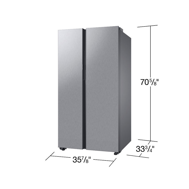 Stainless Steel 28 cu. ft. Smart Side-by-Side Refrigerator with Ice Maker