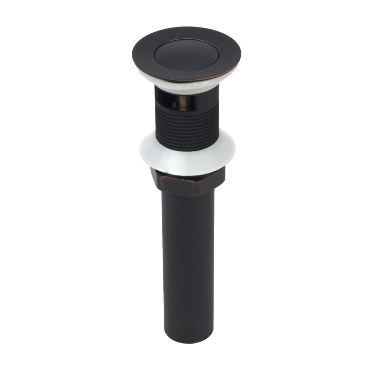 Oil Rubbed Bronze Pop-Up Bathroom Sink Drain with Overflow