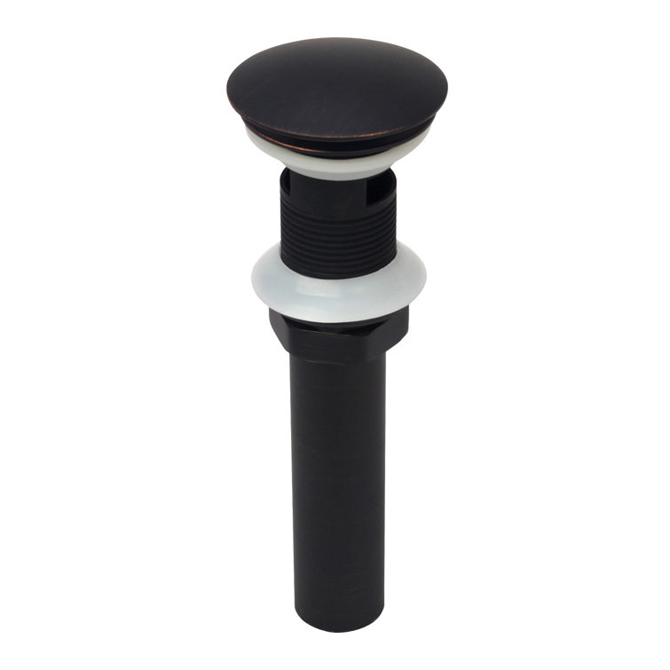 Oil Rubbed Bronze Pop-Up Bathroom Sink Drain with Overflow