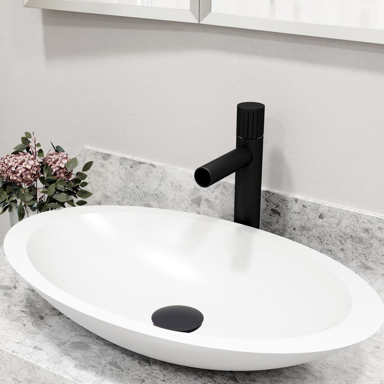 Oil Rubbed Bronze Pop-Up Bathroom Sink Drain with Overflow